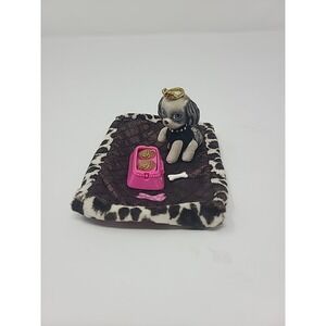 BRATZ DOLL ACCESSORIES PETS PAMPERED PUPZ CLOE BLACK & WHITE PUPPY DOG ONLY HTF